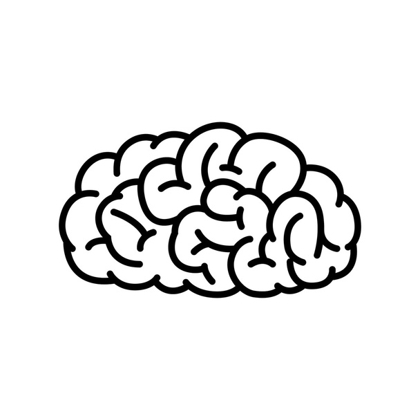 Zarys ludzkiego mózgu - Wektor, obraz