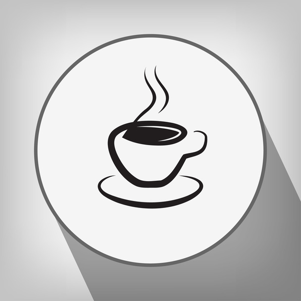 Pictograph of cup icon - Vetor, Imagem