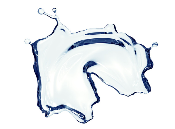 бризки води ізольовані на білому з відсічним контуром
 - Фото, зображення