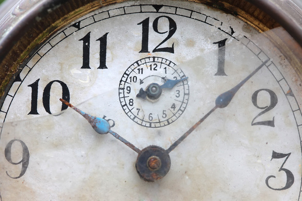 The dial of the old clock close up - Photo, Image