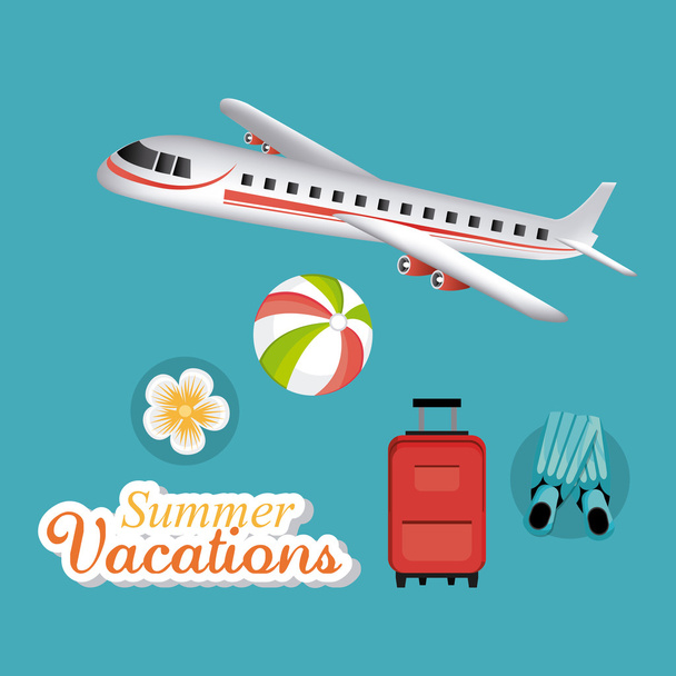 Verano, vacaciones y viajes
 - Vector, Imagen