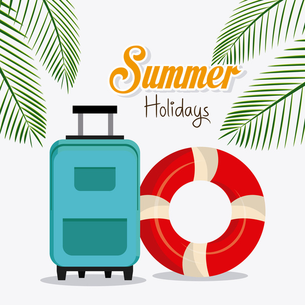 Summer and travel design - Vector, Imagen