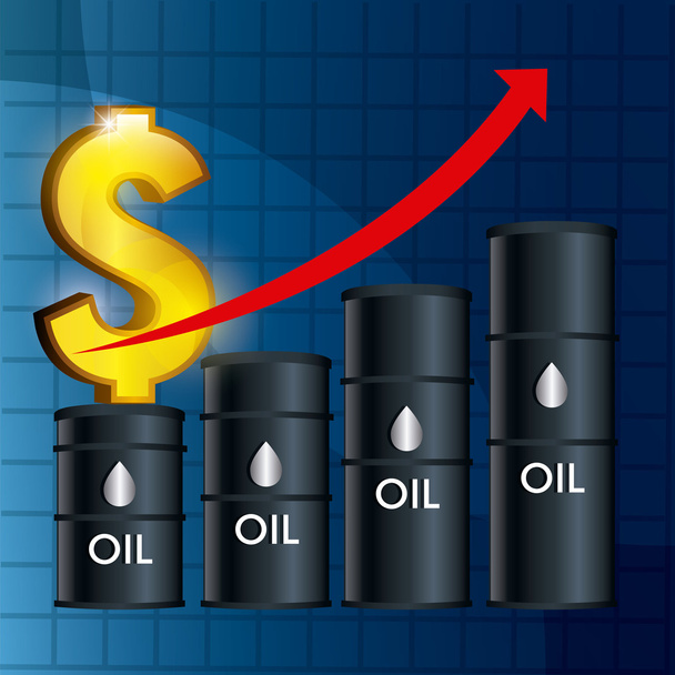 Ölpreisbranche - Vektor, Bild