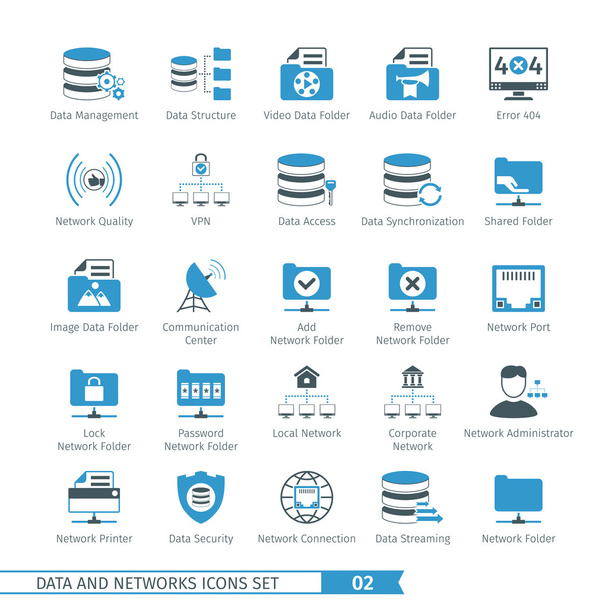 Networks Icon Set 02 - Vector, Image