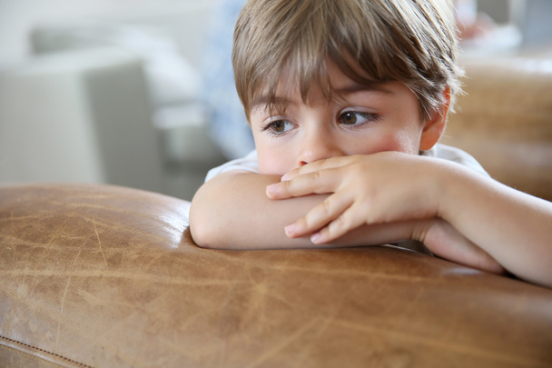 little boy being sad - Фото, изображение