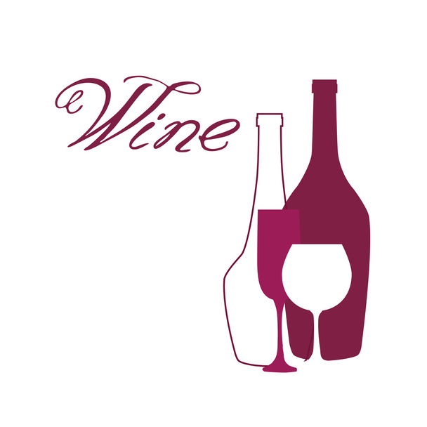 Restoran veya şarap bar menü tasarımı - Vektör, Görsel