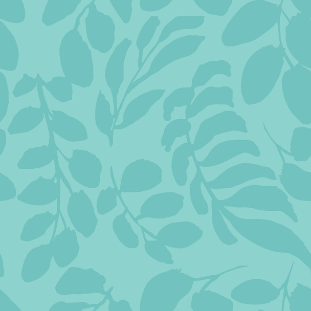 Endless elegant texture with leaves - Vector, Imagen