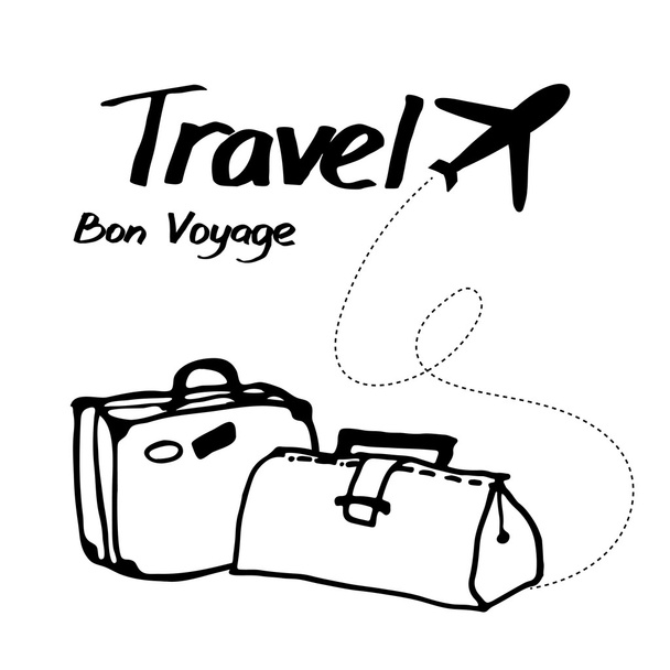 concept of travel and vacation - Vektör, Görsel