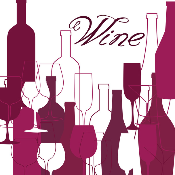 Restaurant or wine bar menu design - Vector, afbeelding