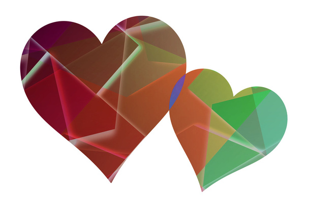 сердце с графическим фоном
 - Фото, изображение