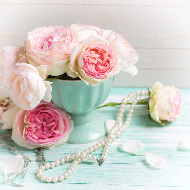 sweet pink roses flowers - 写真・画像