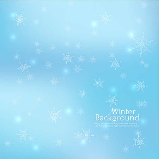 Gentle winter abstract background - Vektor, kép