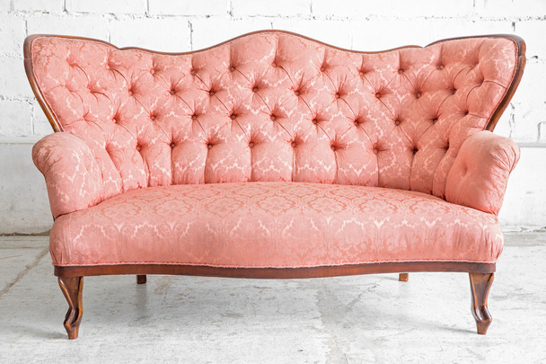 Pink classical style sofa couch - Fotó, kép
