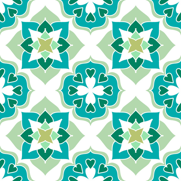 Colorful Moroccan tiles ornament - ベクター画像