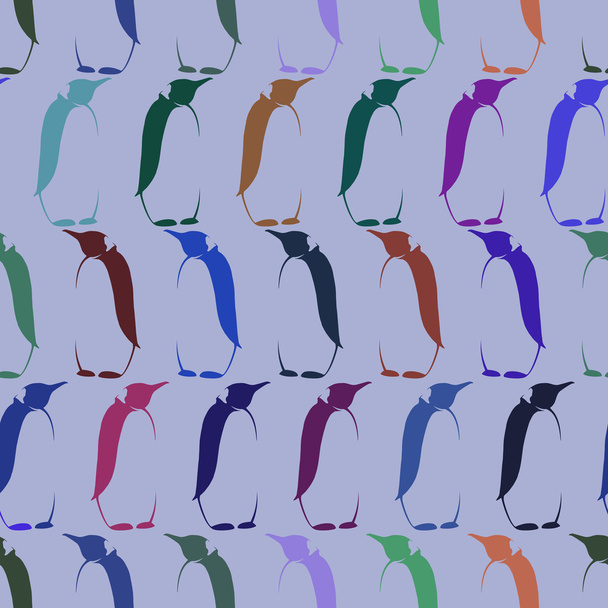 Vektor nahtlose Muster mit Pinguinen - Vektor, Bild