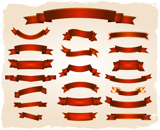 Diverses bannières et rouleaux série
 - Vecteur, image