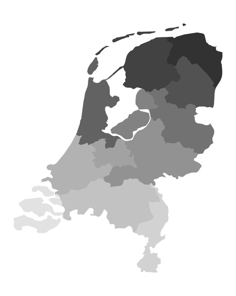 Alankomaiden kartta:
 - Vektori, kuva