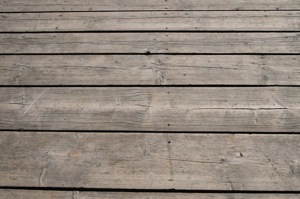 Vintage wooden panel with horizontal planks and gaps - Photo, Image