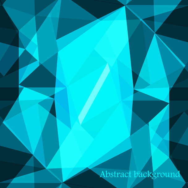 Blue abstract background polygon - Vecteur, image