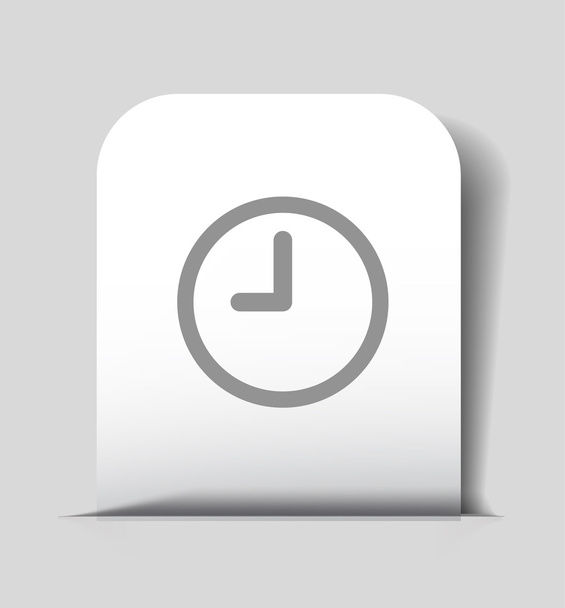 Pictograph of  clock icon - Vector, afbeelding
