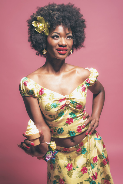 Tropical Fashion Afro American - Photo, Image