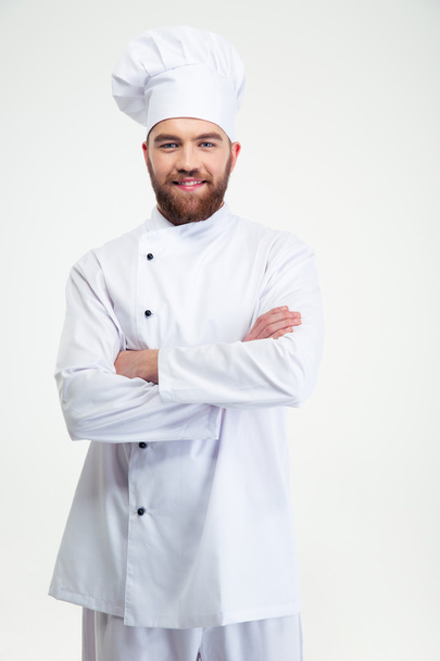 Male chef cook standing with arms folded - Foto, Imagen