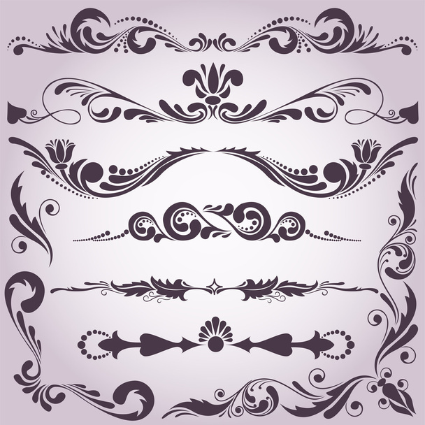 Collection of decorative elements 2 - Vector, Image