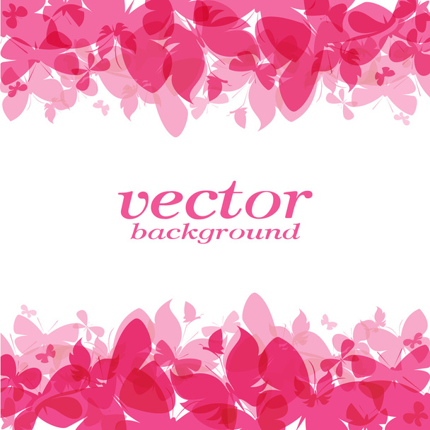 Diseño de mariposa sobre fondo blanco - Ilustración vectorial, espalda
 - Vector, Imagen