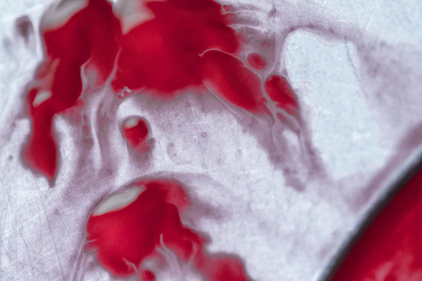 明るい人間血液抽象的な塗抹標本 - 写真・画像