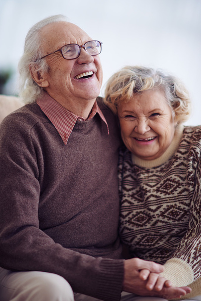 Szczęśliwy starszy mężczyzna i kobieta - Zdjęcie, obraz