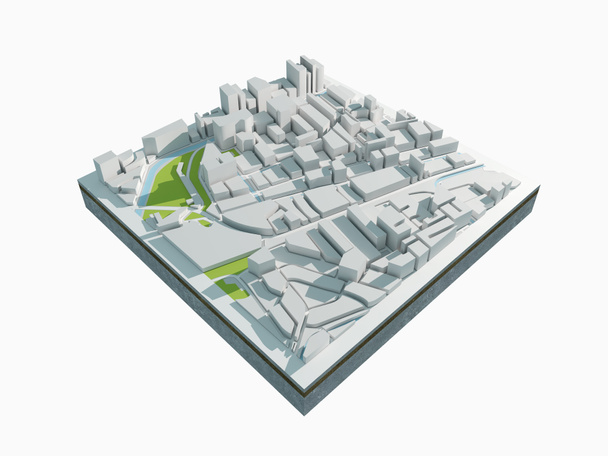 3D простой город Карта
 - Фото, изображение