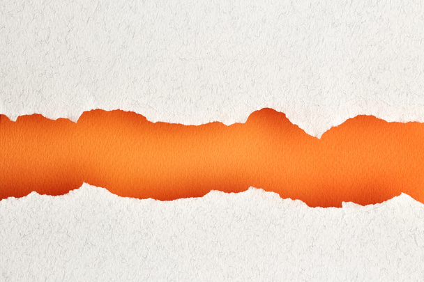 Torn orange paper - Photo, Image