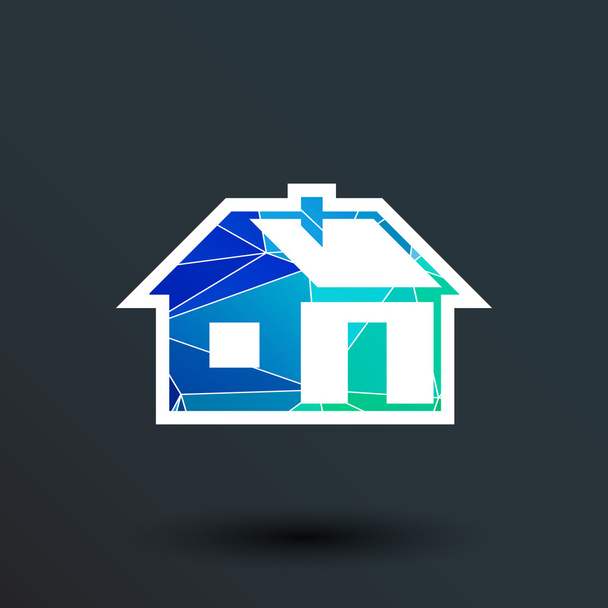 home icon vector button logo symbol concept - Vektor, Bild