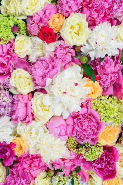 Πολύχρωμα Ανοιξιάτικα λουλούδια. Όμορφο φόντο με λουλούδια - Φωτογραφία, εικόνα