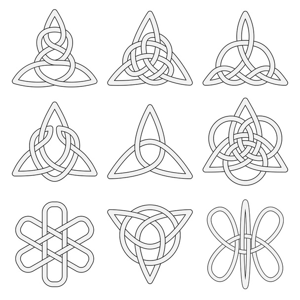 Collectie van Keltische knopen - Vector, afbeelding