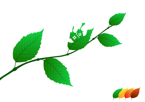 Icona foglie
 - Vettoriali, immagini