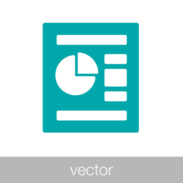 Elemzési jelentés ikon - Vektor, kép