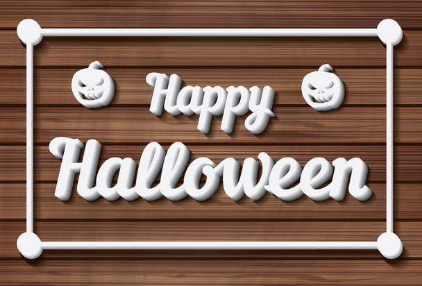 Happy Halloween Background. Vector illustration. - Вектор,изображение