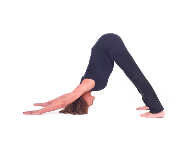 Practicing Yoga exercises - Foto, immagini