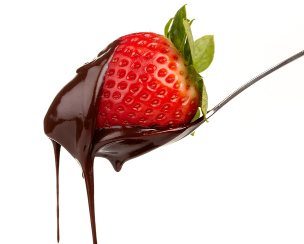 Strawberry in chocolate - Photo, Image