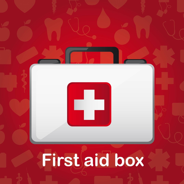 Caja de primeros auxilios - Vector, imagen