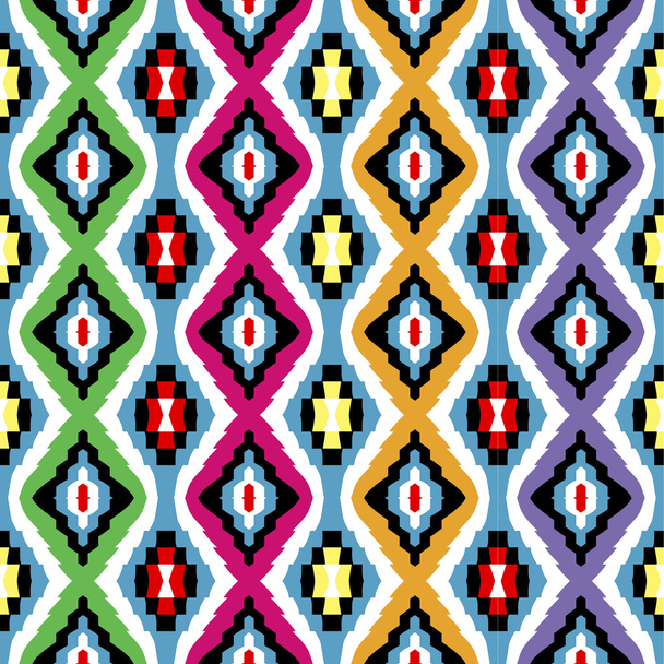 Textura étnica colorida
 - Vetor, Imagem