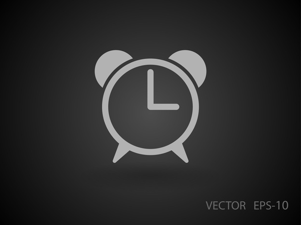Flat icon of alarm clock - Διάνυσμα, εικόνα