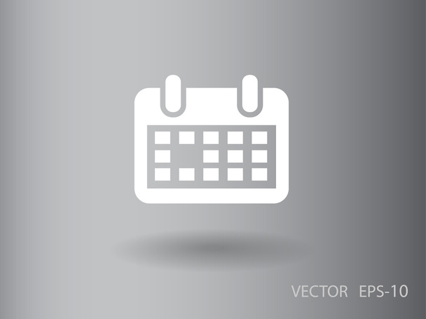 Flat icon of calendar - Διάνυσμα, εικόνα