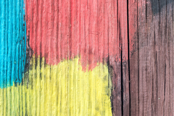 Colorful painted wood wall - texture or background - Photo, Image