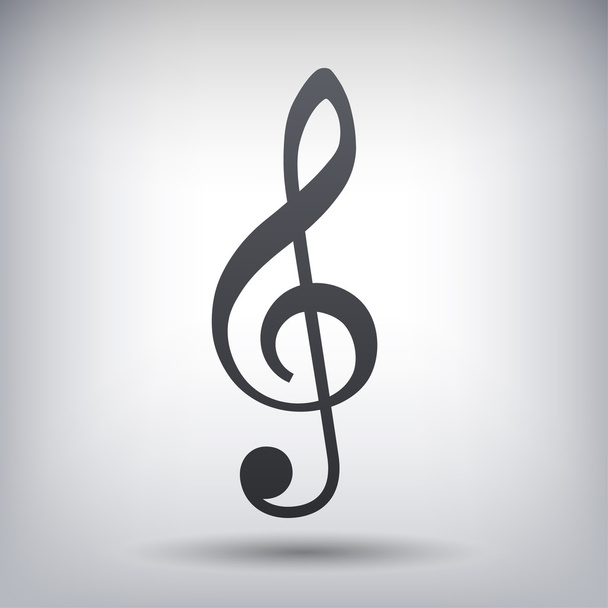 Pictograph of music key - Vettoriali, immagini