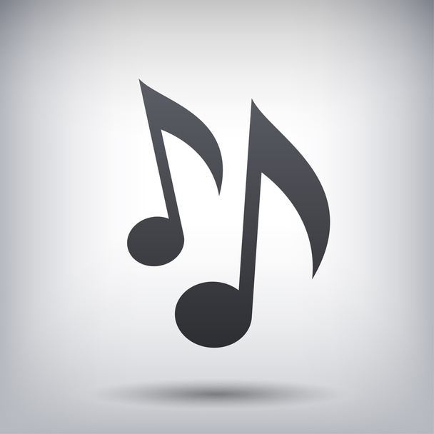 Pictograph of music note - Vector, Imagen