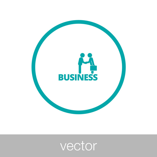 Business agreement icon - Vector, afbeelding