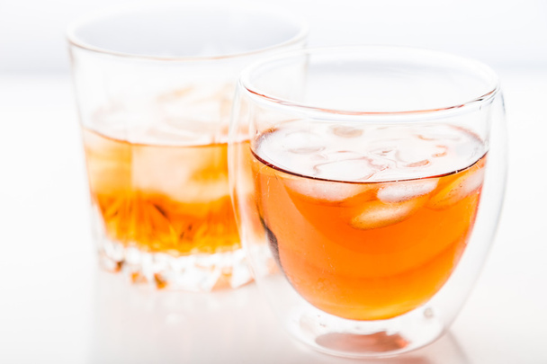 Two different glasses of whiskey - Foto, Imagen