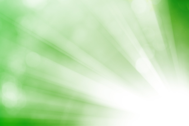 Brillo verde brillo desenfocado rayos luces bokeh
 - Foto, imagen